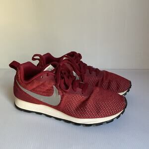 Nike MD Runner 2 Burgundy Red Retro Running Shoes Women’s 6.5 EUR 39 Sneakers